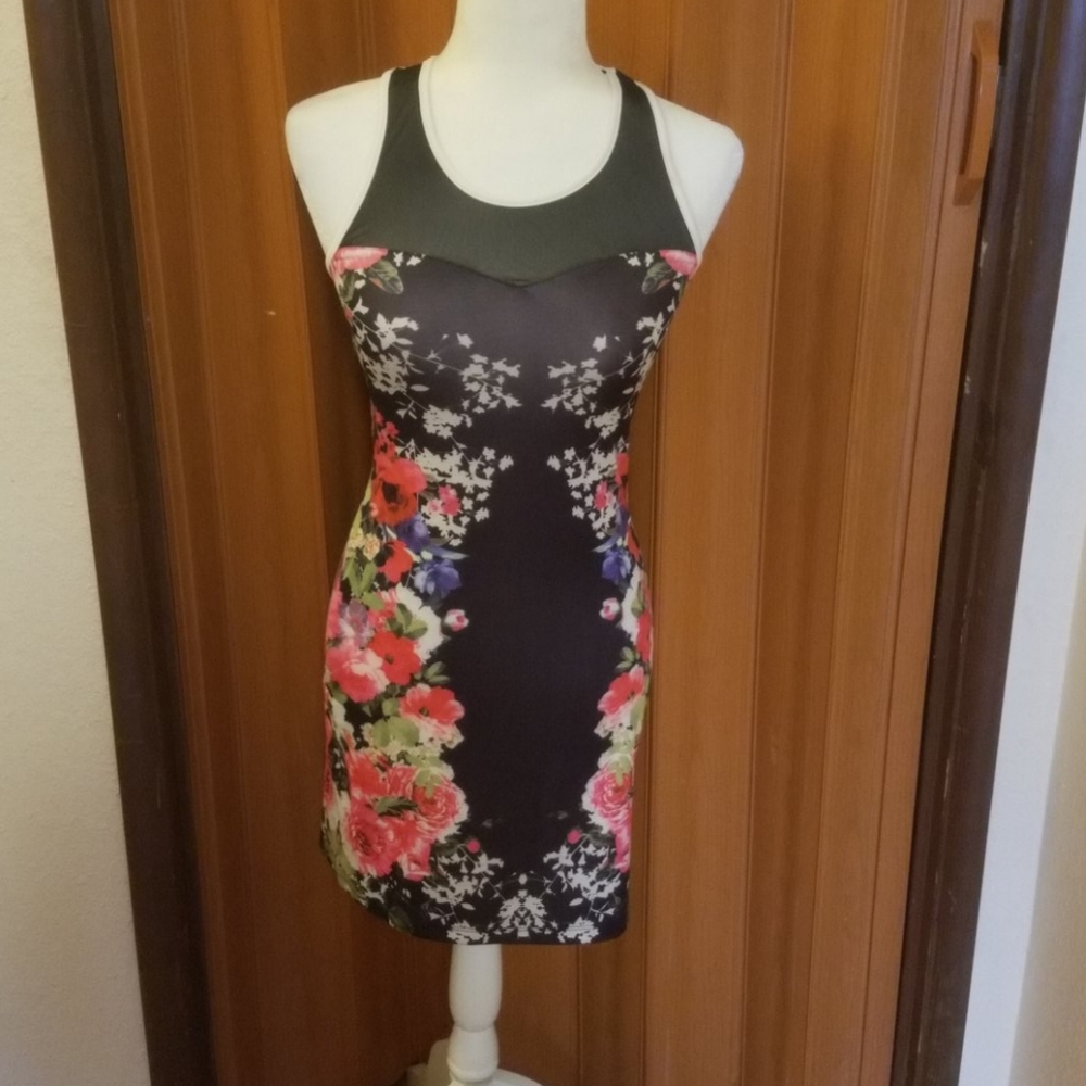 MISS MORENA RAZOR BACK FLORAL DRESS